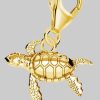 Goldene Hufeisen eBay - Schildkröten-Charm Anhänger 925 Sterling Silber Gold vergoldet myToys