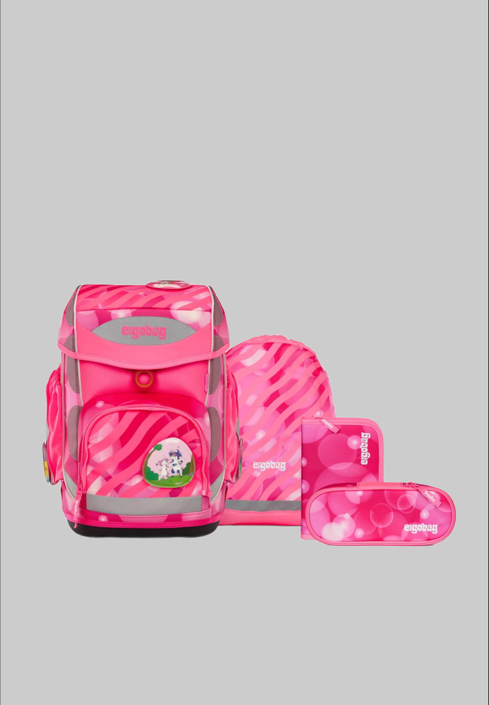 ergoag cubo School Backpack Set (5-piece, cubo Set) KuntBärbun Spielzeug ergobag