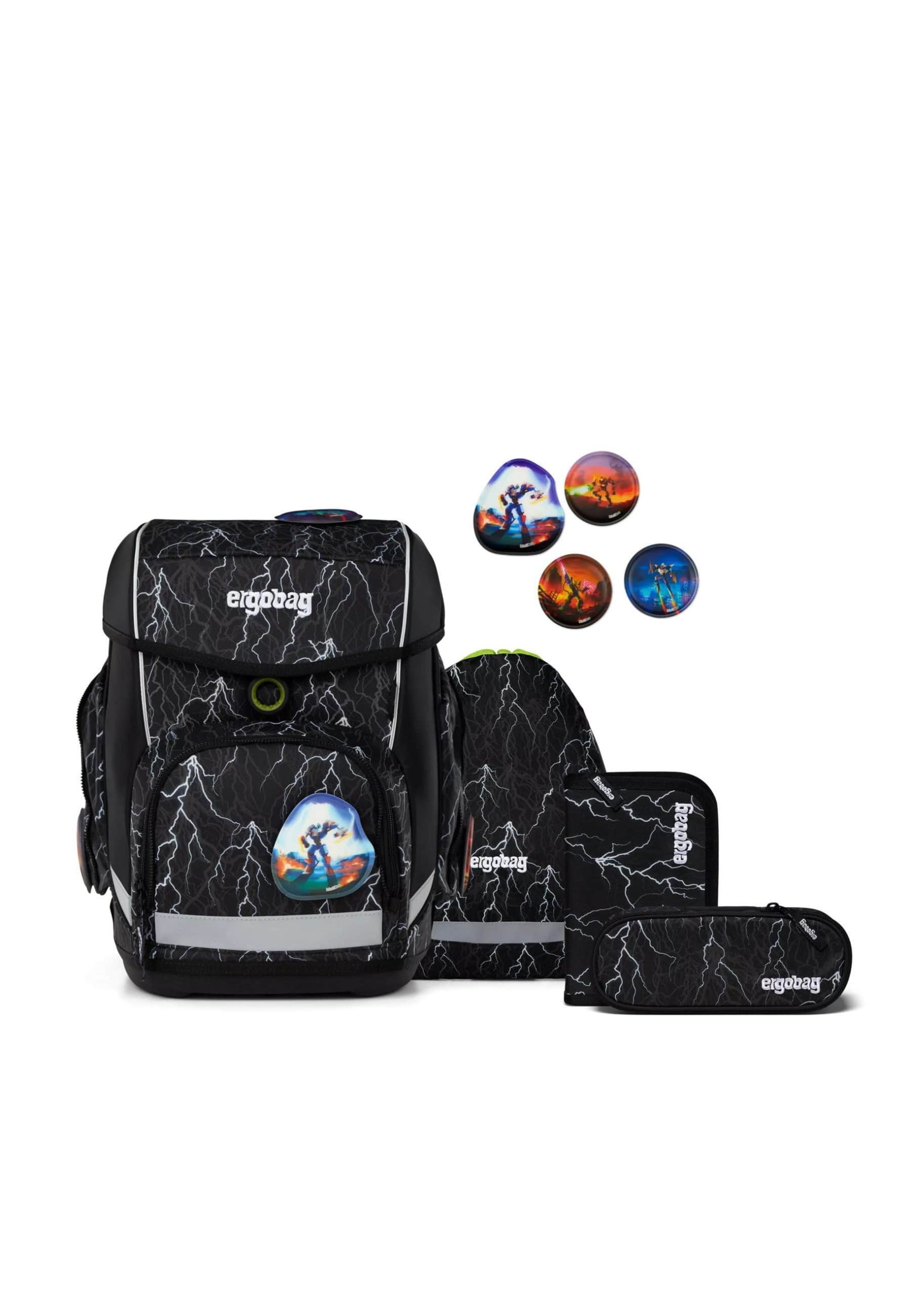 ergoag cubo School Backpack Set (5-piece, cubo Set) Super Refl Spielzeug ergobag