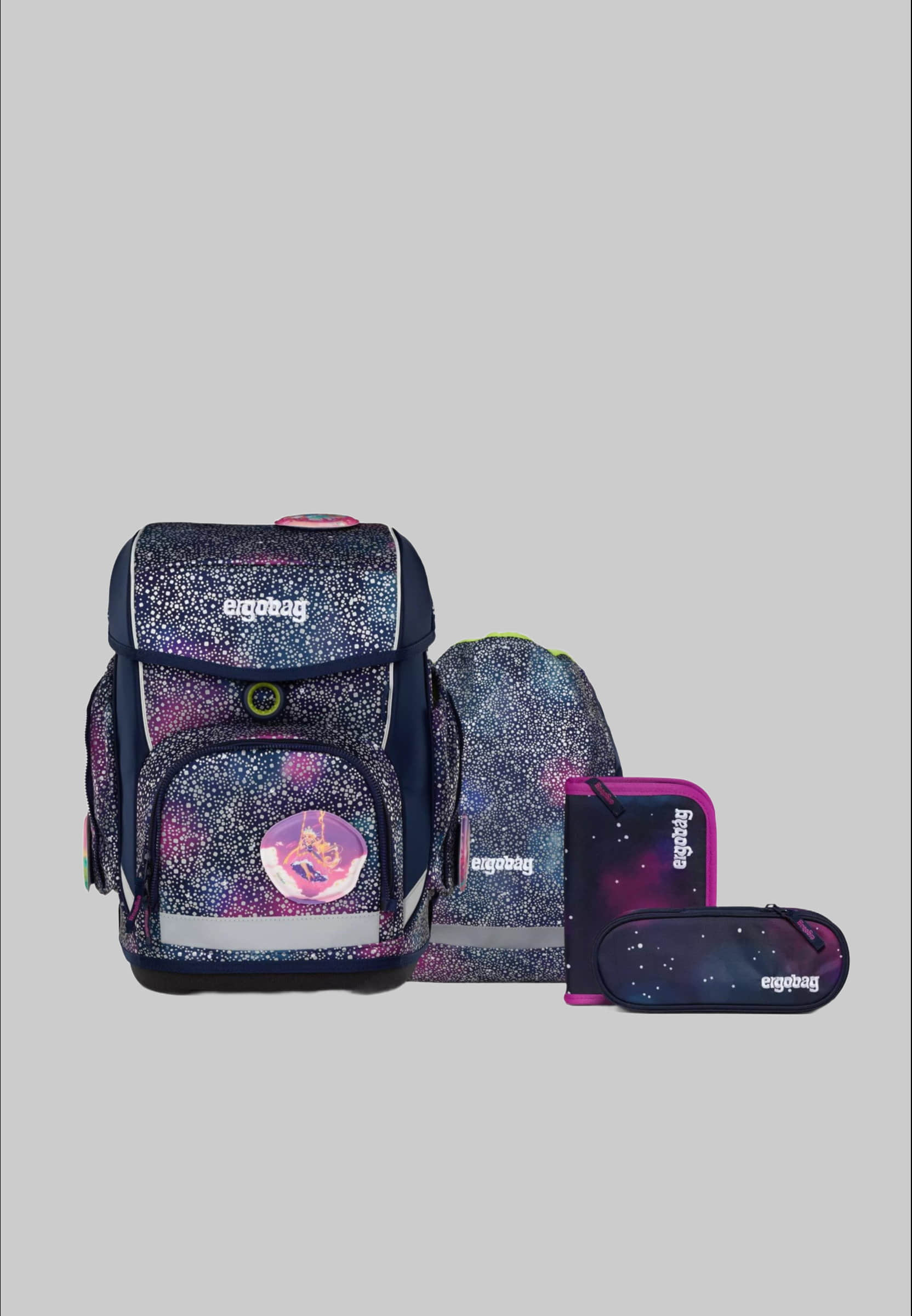ergoag cubo School Backpack Set (5-piece, cubo Set) Bärlaxy - ergobag Spielzeug