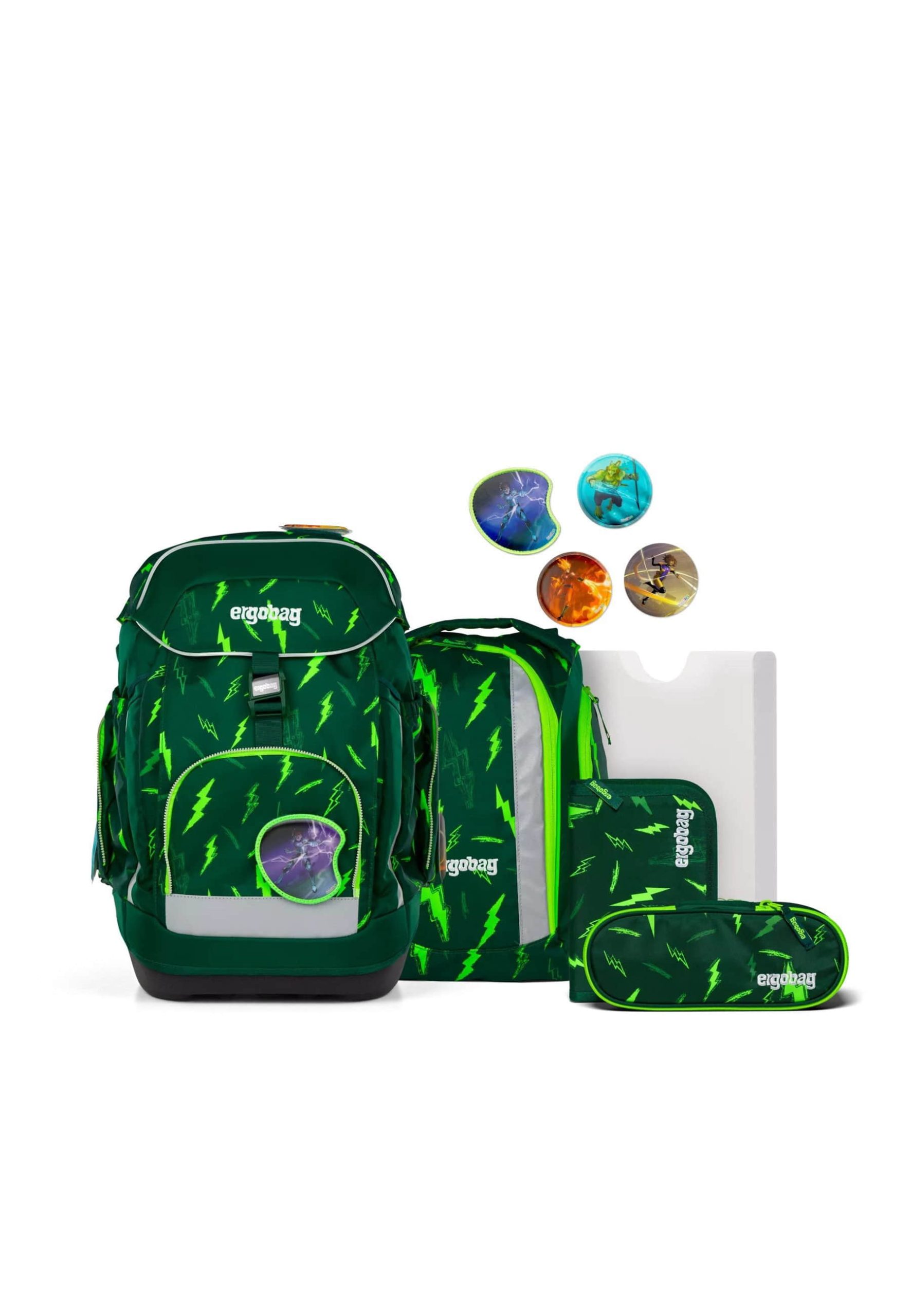 Spielzeug ergobag ergobag Maxi School Backpack Set - Ergonomic Design for Growing Kids Bärtastisc