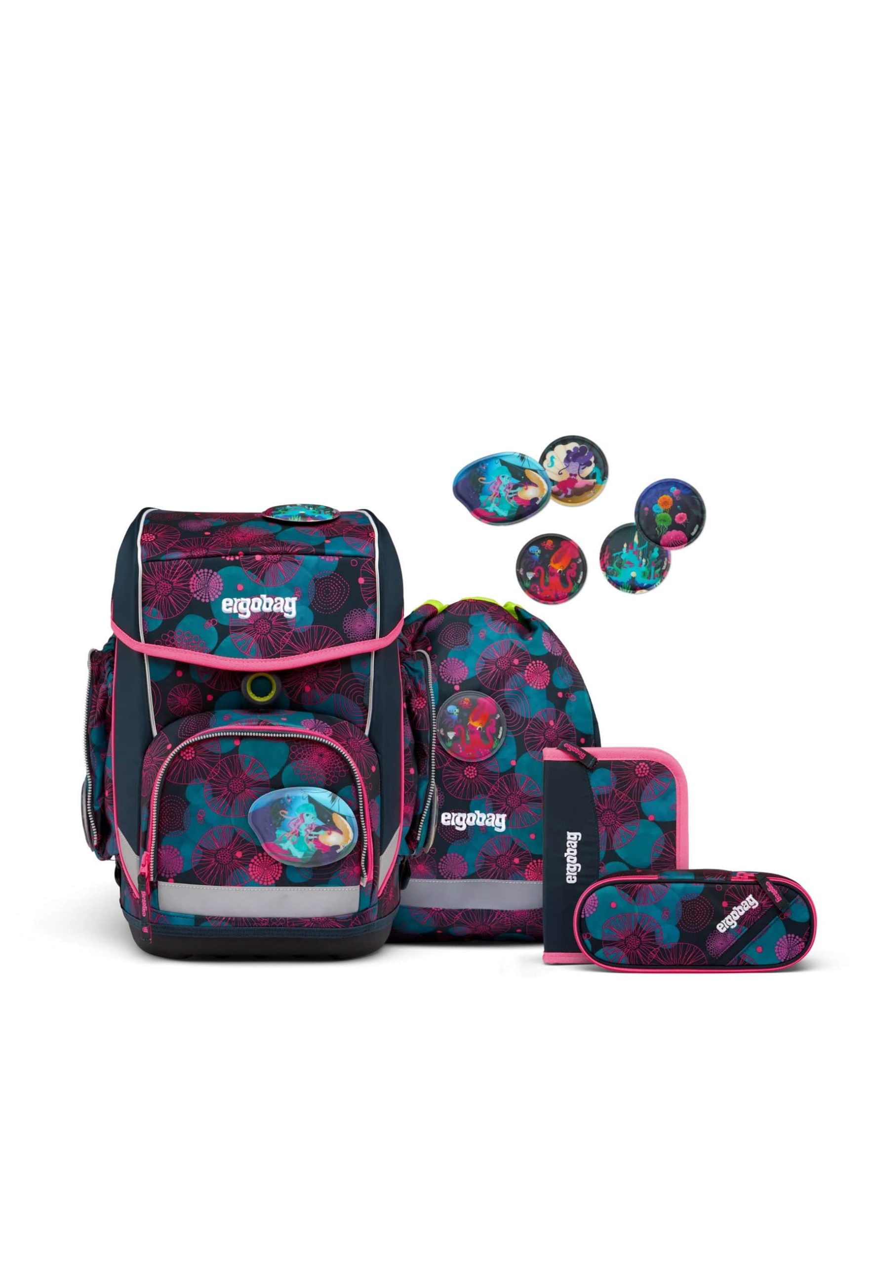 ergobag Spielzeug ergobag cubo School Backpack Set (5-Piece) KorallBär