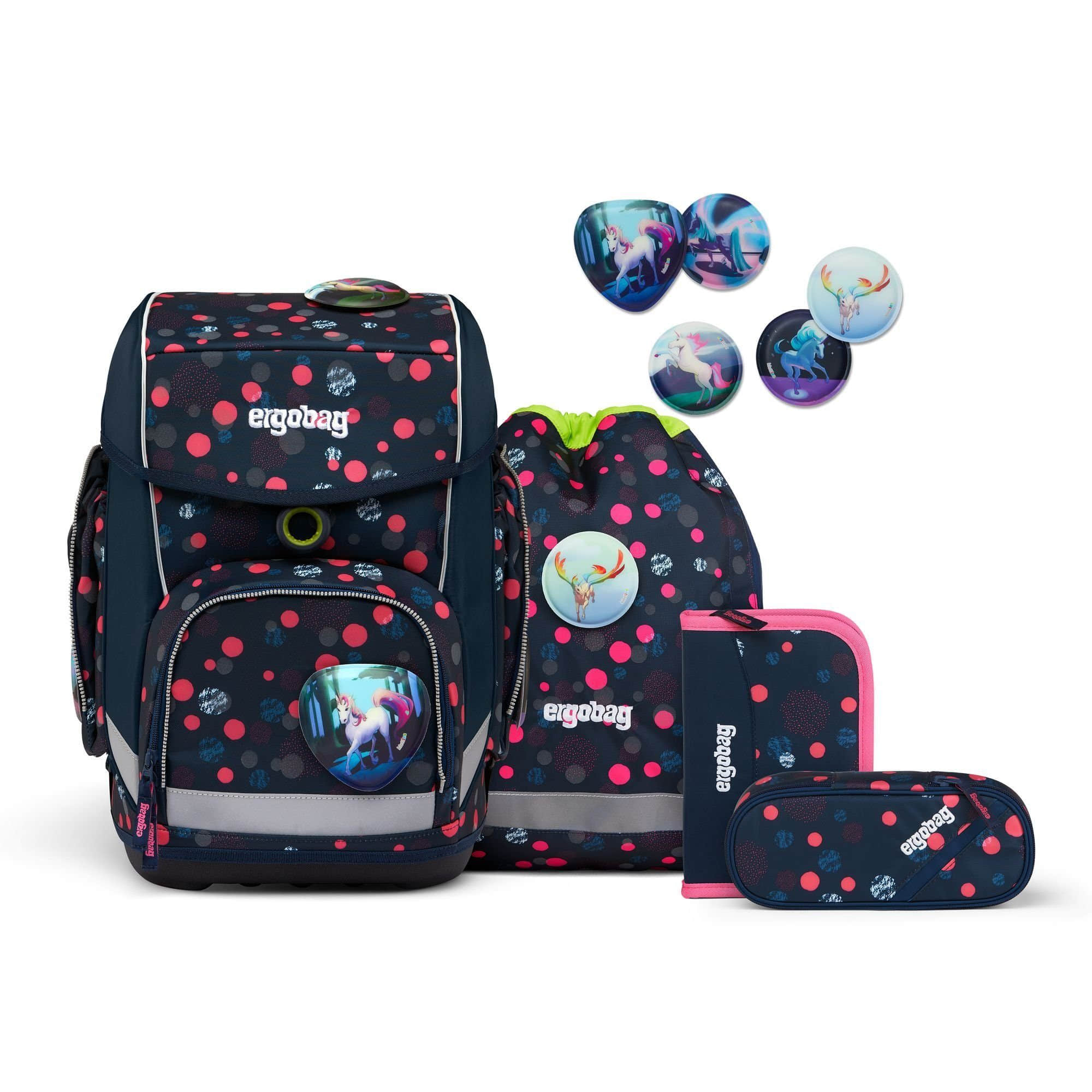 ergobag Spielzeug ergobag cubo School Backpack Set (5-Piece) PhantBärsi