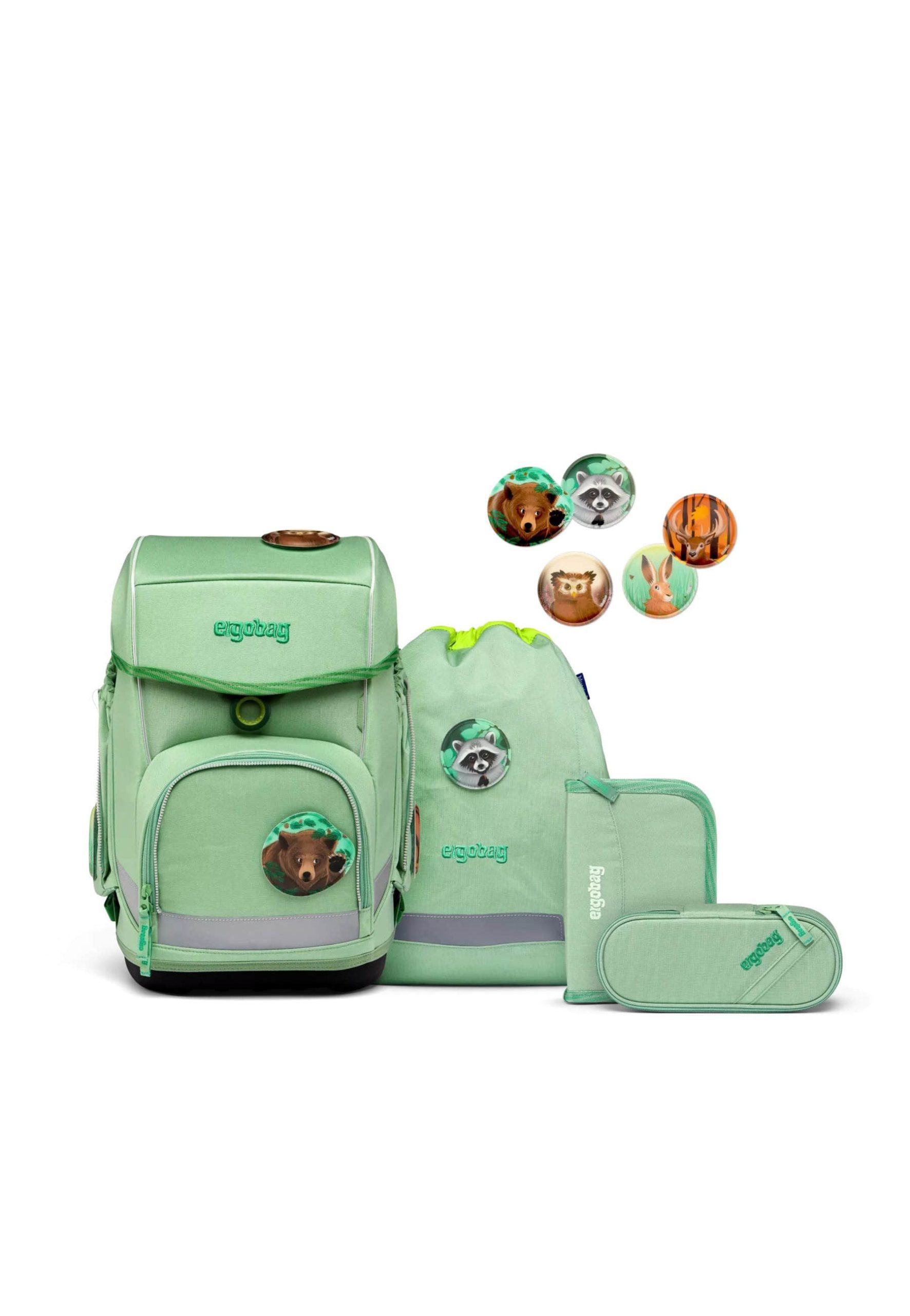 Spielzeug ergobag ergobag cubo School Backpack Set (5-Piece) WaldBärwoh