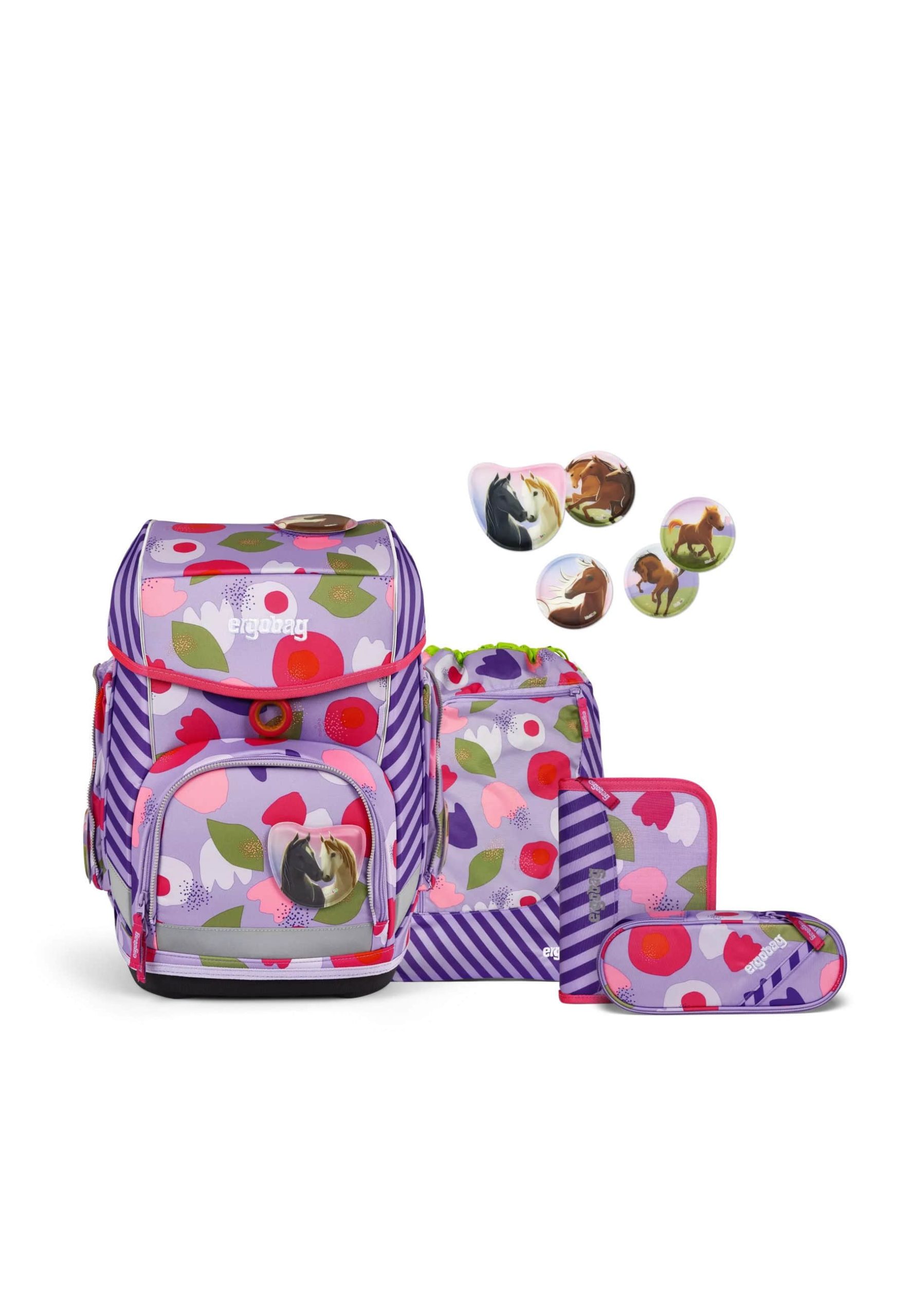 ergobag cubo School Backpack Set (5-Piece) BlütenzauB Spielzeug ergobag