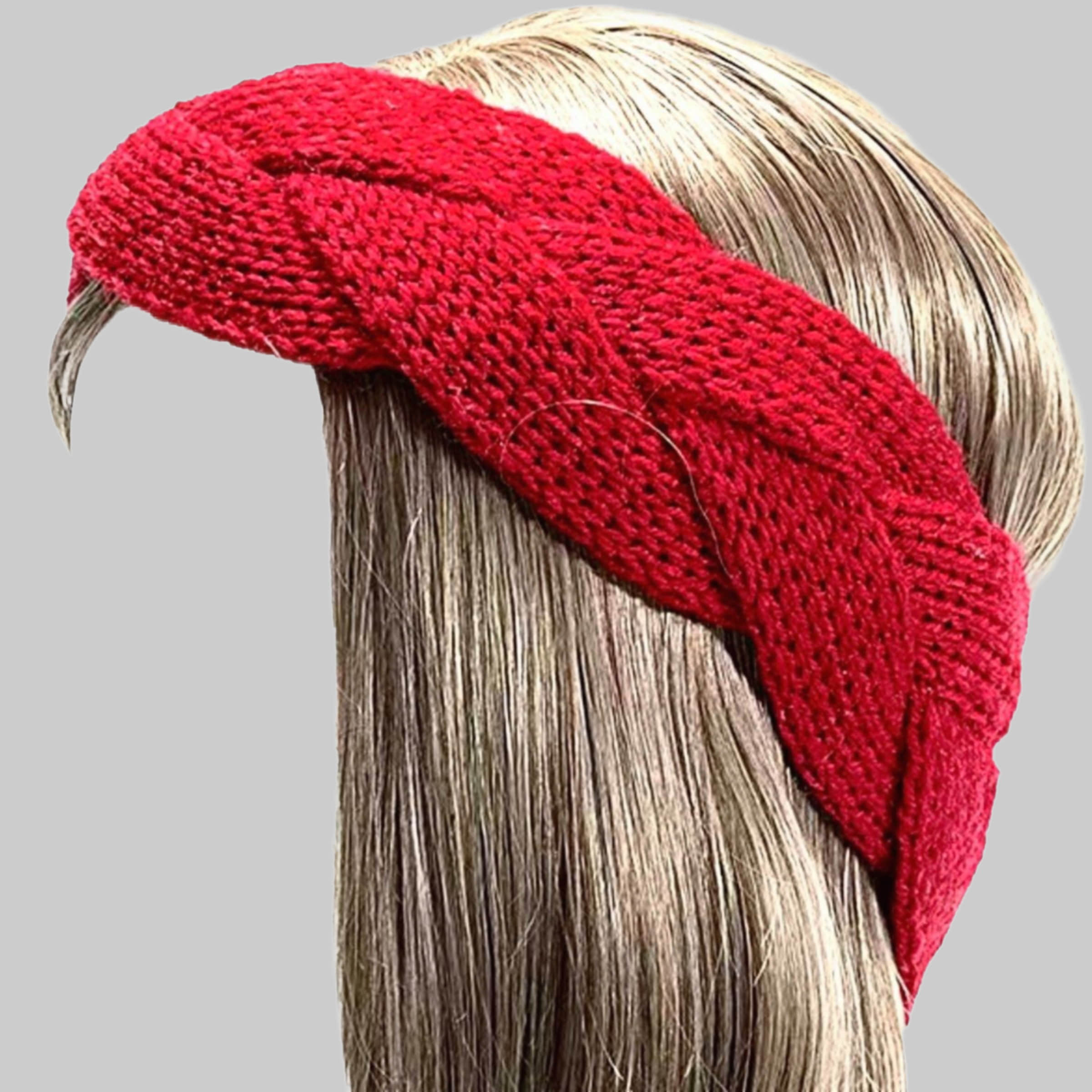 nadycat Jungenmode **nadaycat** Knitted & Twisted Headbands - Warmth & Style hellrot