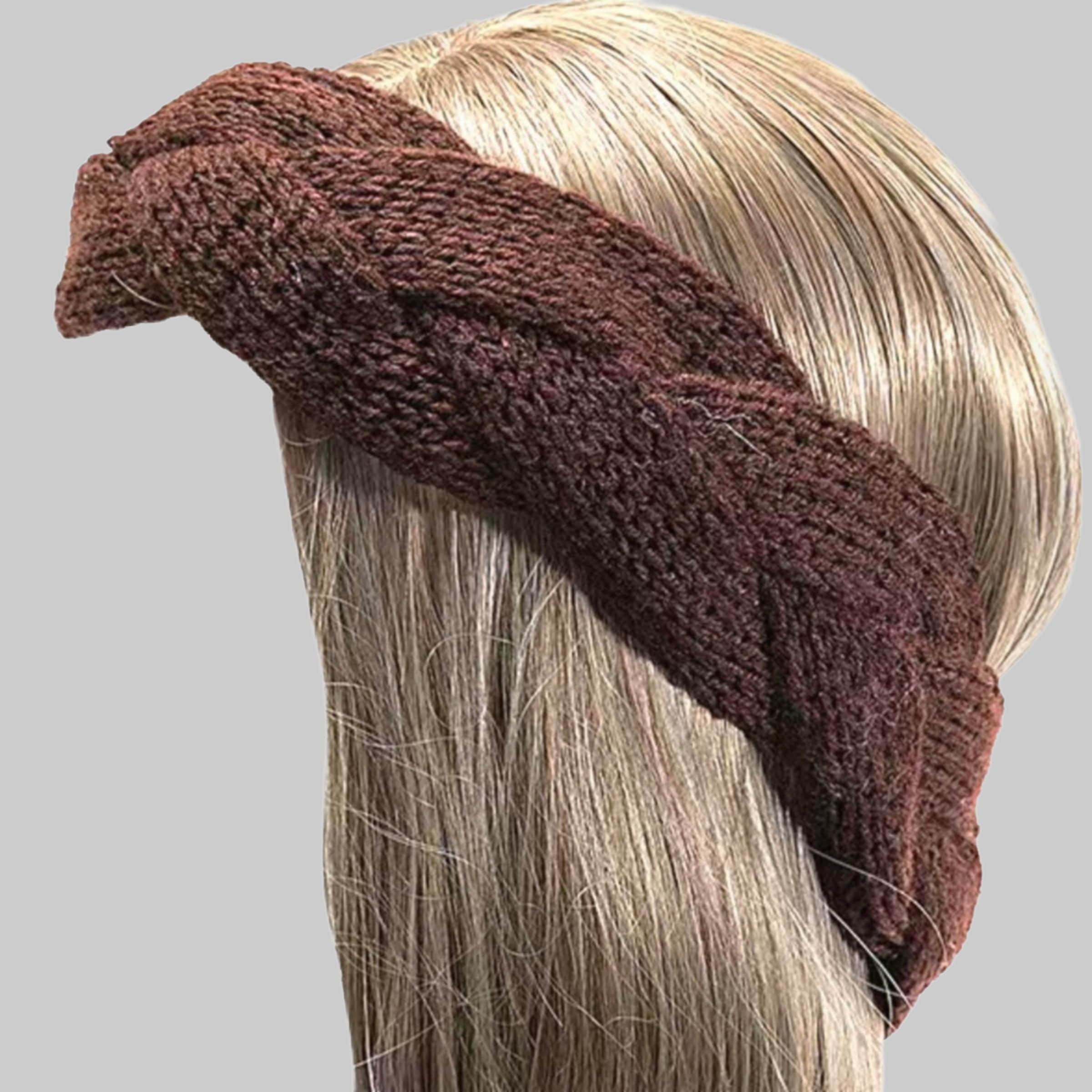 nadycat **nadaycat** Knitted & Twisted Headbands - Warmth & Style kaffee Jungenmode