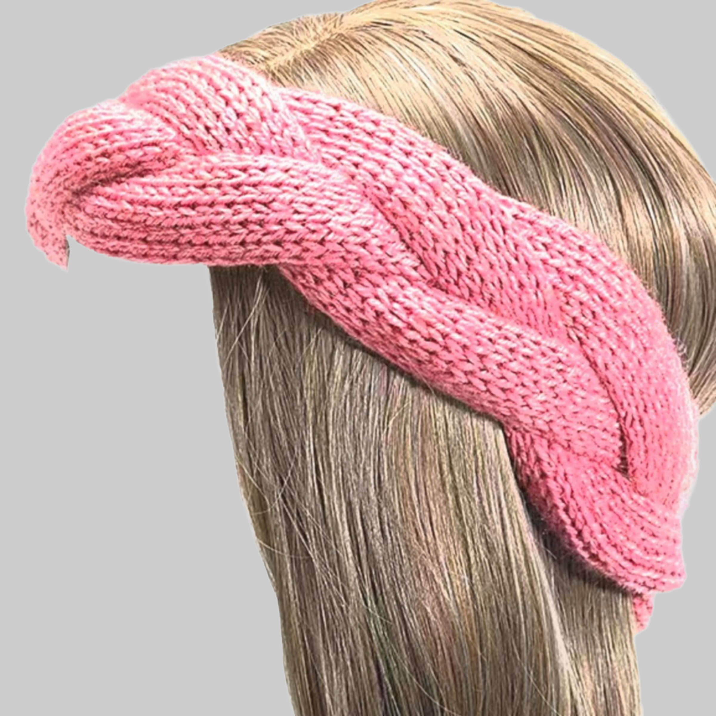 Jungenmode nadycat **nadaycat** Knitted & Twisted Headbands - Warmth & Style rosa