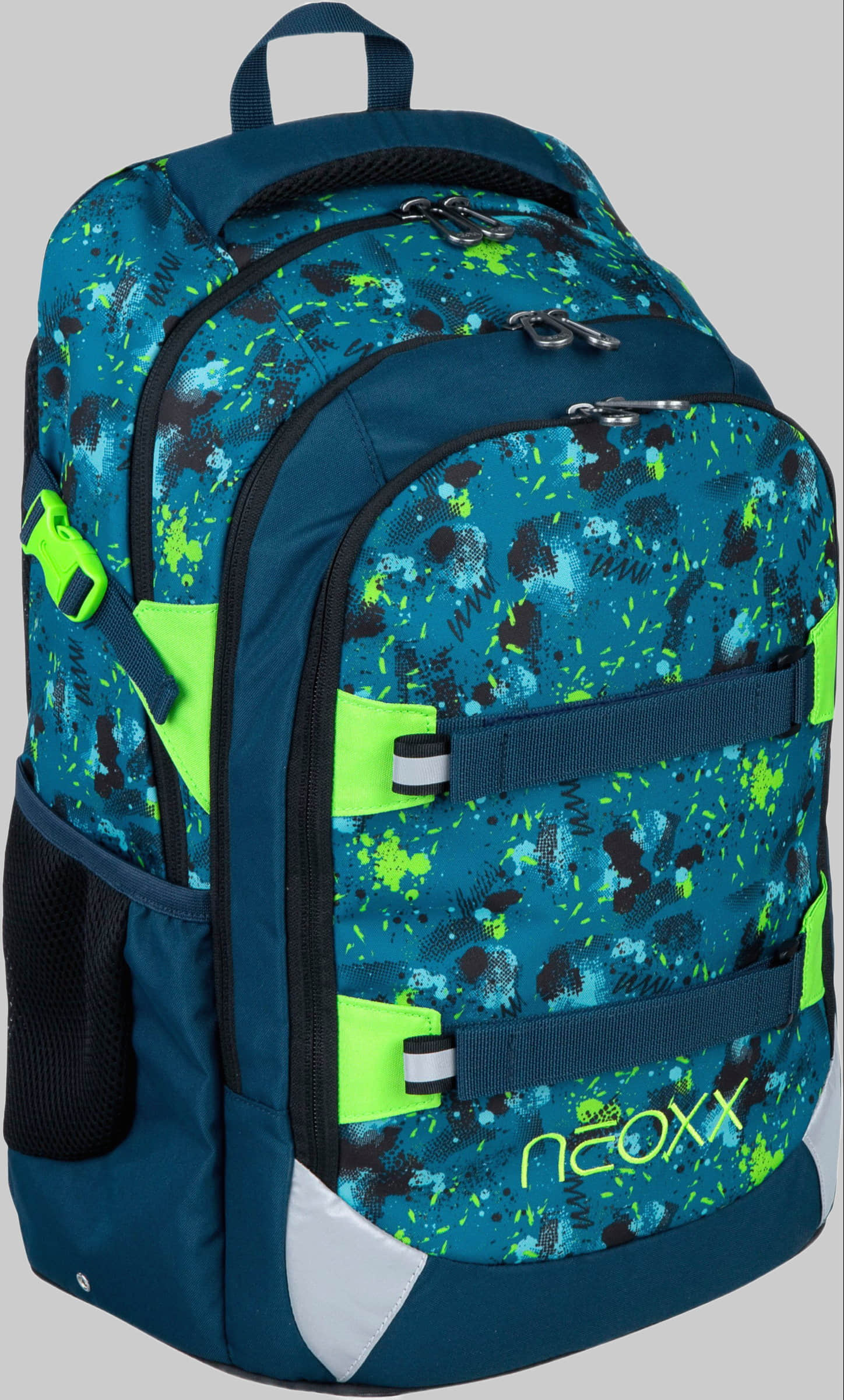 Spielzeug neoxx neoxx Active Pro Schulrucksack, Pixel in my petrol ext