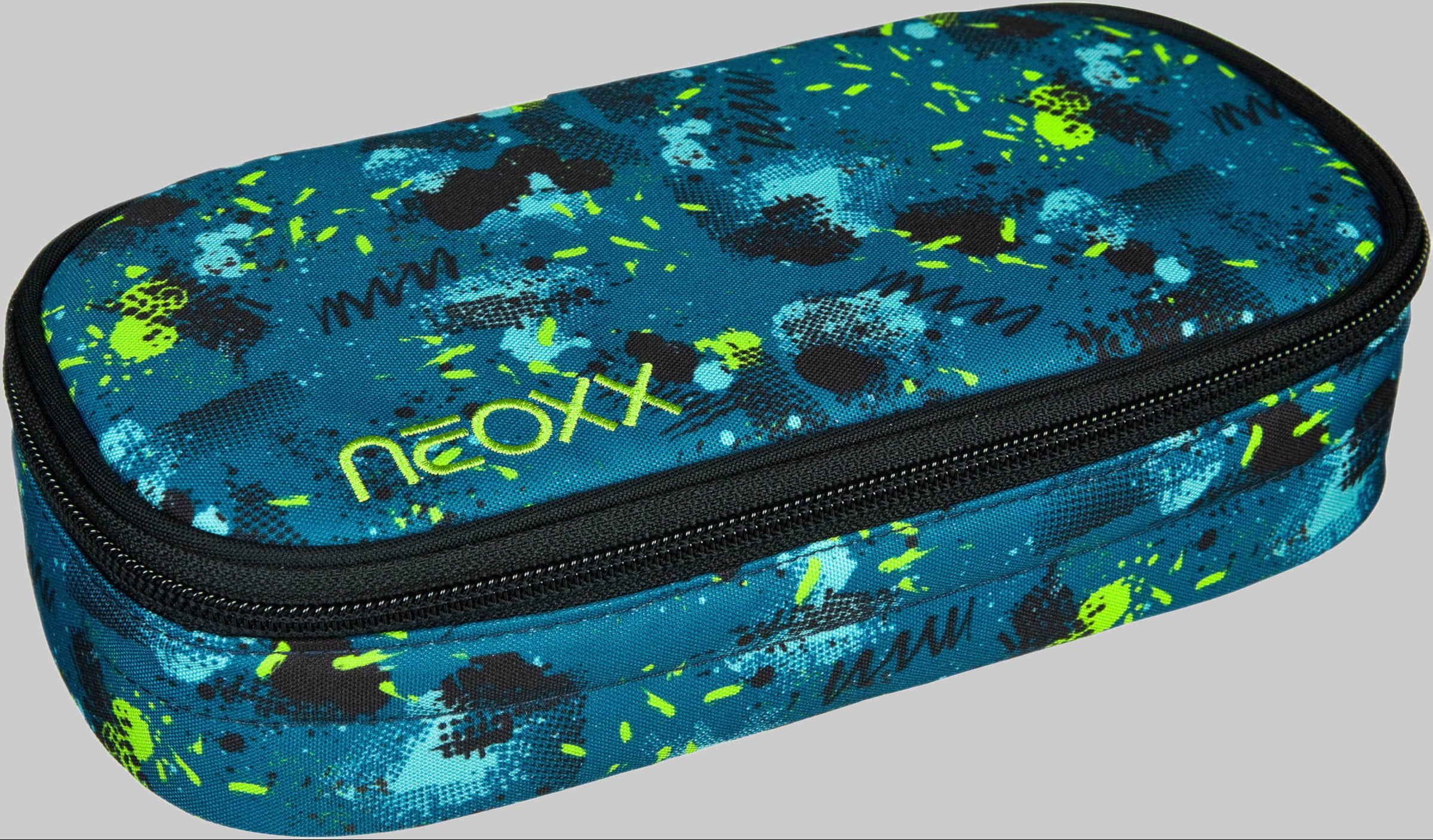 Ausstattung & Pflege neoxx neoxx 'Jump' Pencil Case - Recycled PET - Streetlight Design Petrol ext