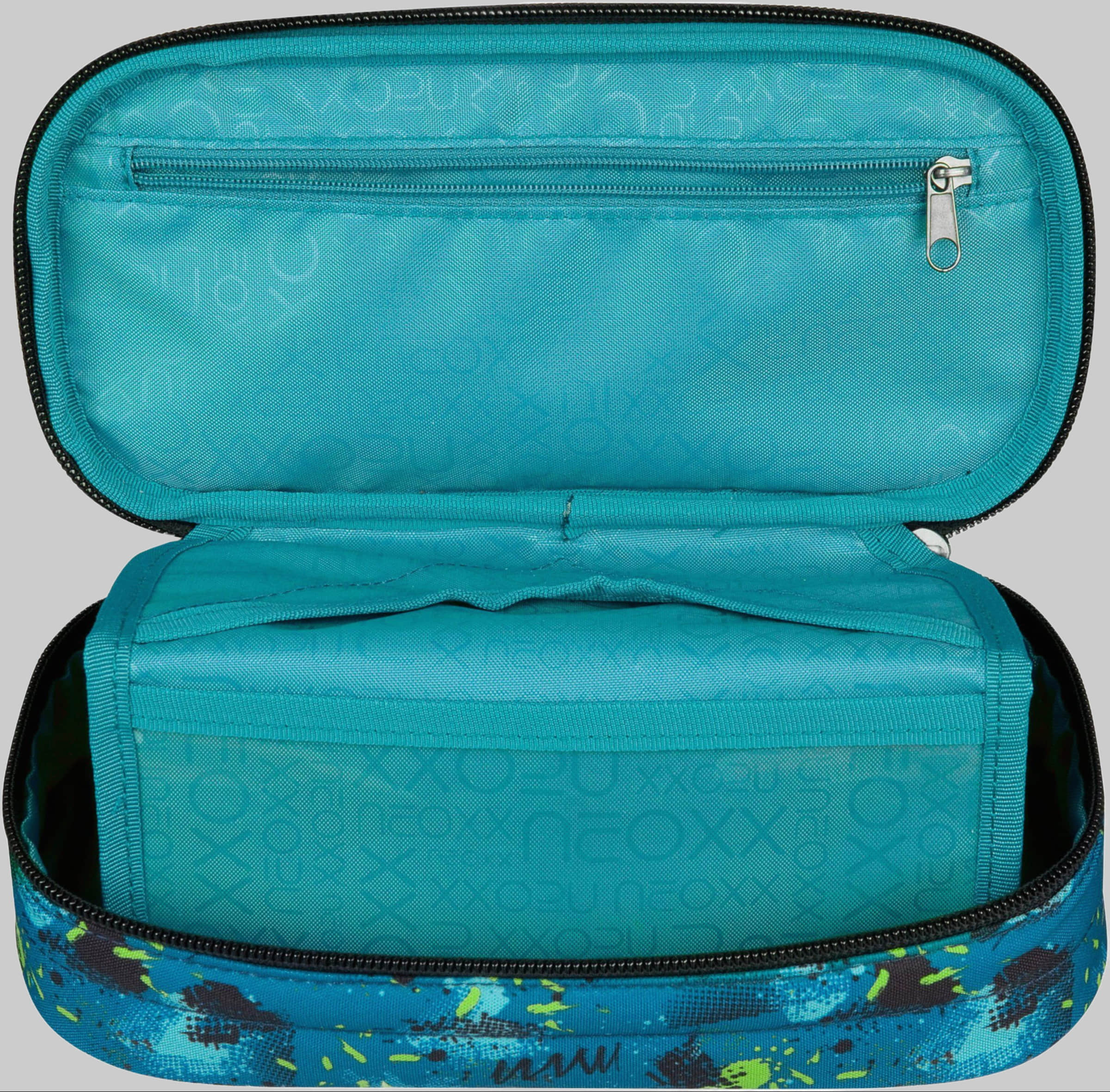 Ausstattung & Pflege neoxx neoxx 'Jump' Pencil Case - Recycled PET - Streetlight Design Petrol ext