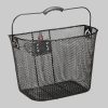 relaxdays Mädchenmode relaxdays Removable Front Bike Basket - Black Handlebar Basket