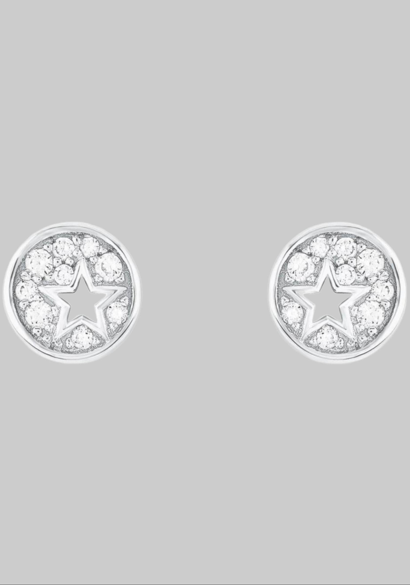 myToys s.Oliver Junior s.Oliver Junior Paar Ohrstecker Sterne, 2036457, 2036458, mit Zirkonia (synth) Silber-925