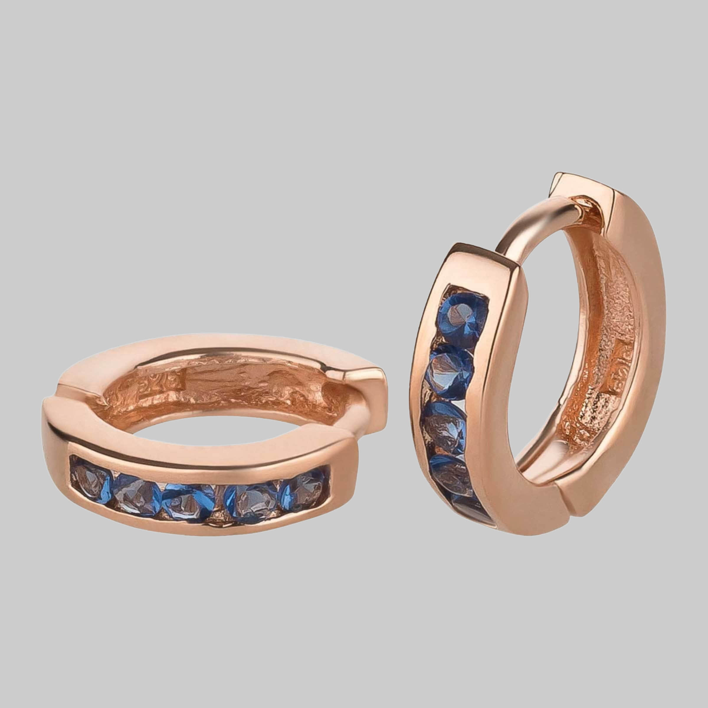schmuck23 schmuck23 Klappcreolen Ohrringe Creolen 925 Silber Damen Kinder Mädchen Rosgold/Du myToys