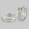 schmuck23 myToys schmuck23 Klappcreolen Ohrringe Creolen 925 Silber Damen Kinder Mädchen Silber/Klar