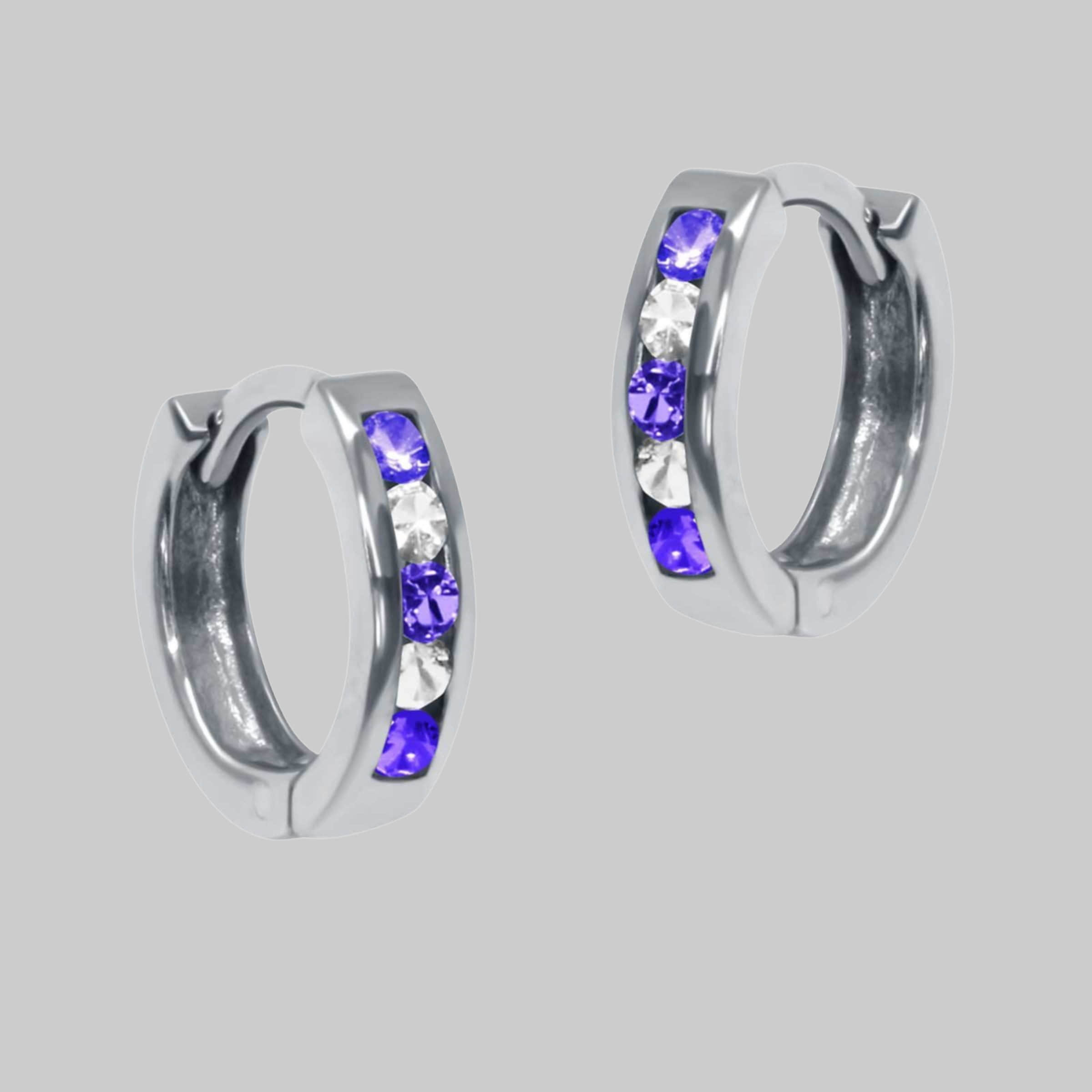 schmuck23 Klappcreolen Ohrringe Creolen 925 Silber Damen Kinder Mädchen Silber/Lil schmuck23 myToys