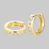 schmuck23 myToys schmuck23 Klappcreolen Ohrringe Creolen 925 Silber Damen Kinder Mädchen Gold/Klar