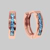 schmuck23 Klappcreolen Ohrringe Creolen 925 Silber Damen Kinder Mädchen Rosegold/H schmuck23 myToys