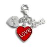 'schmuck23' Personalized Photo Charm - 925 Sterling Silver Heart Compatible with Pandora schmuck23 myToys