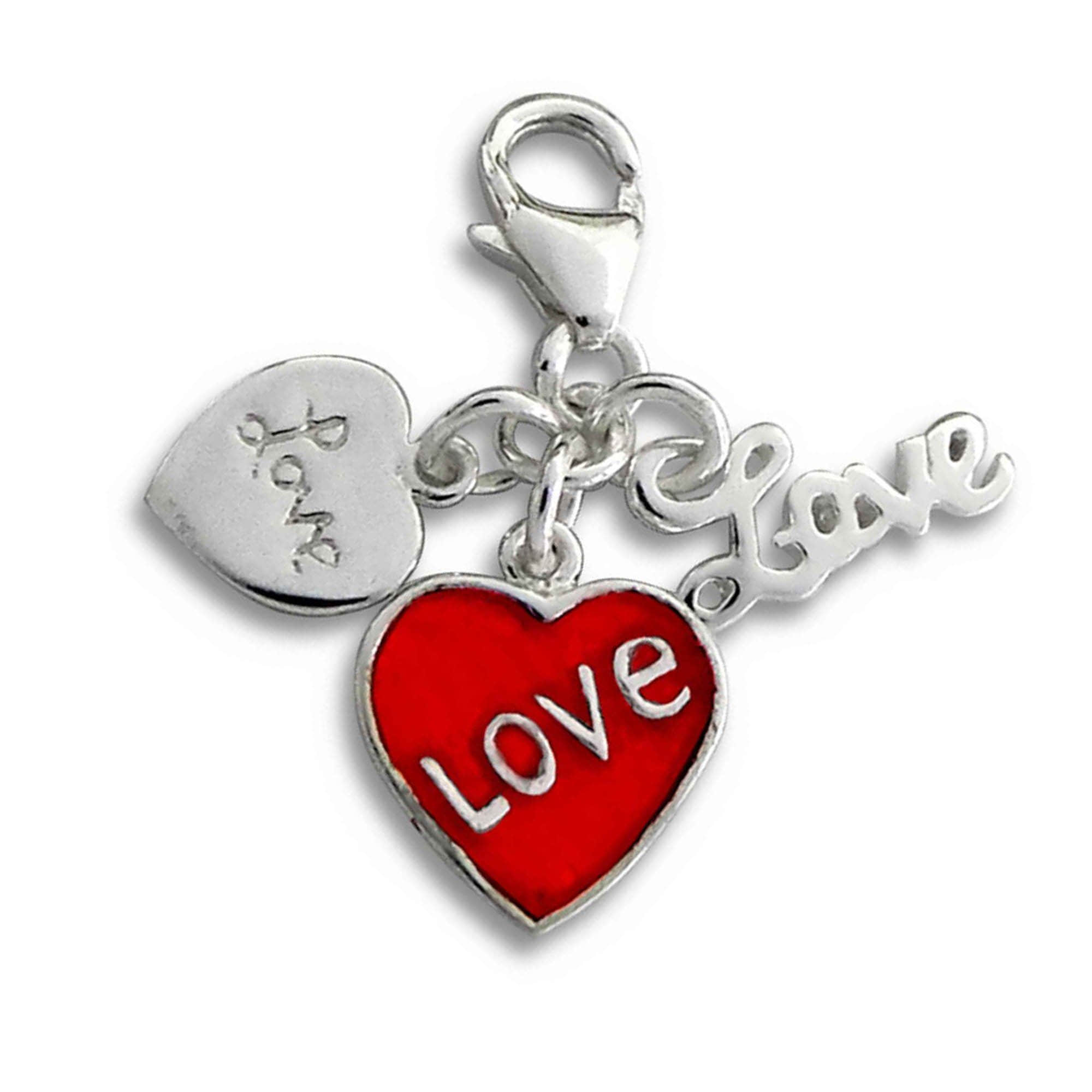 'schmuck23' Personalized Photo Charm - 925 Sterling Silver Heart Compatible with Pandora schmuck23 myToys