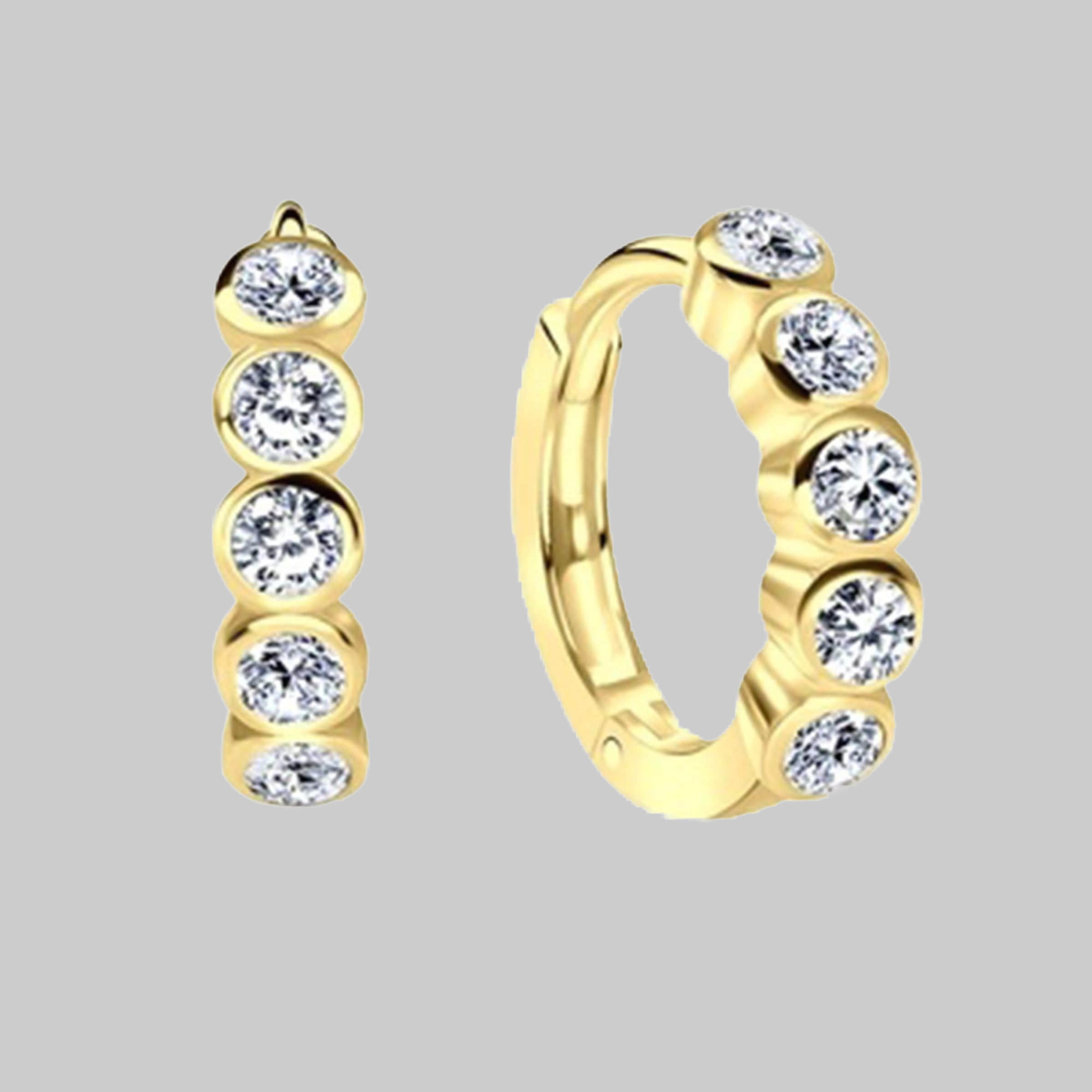 schmuck23 Sterling Silver Lever-Back Hoop Earrings for Women, Kids & Girls - Genuine 925 Silberschmuck Gold myToys schmuck23