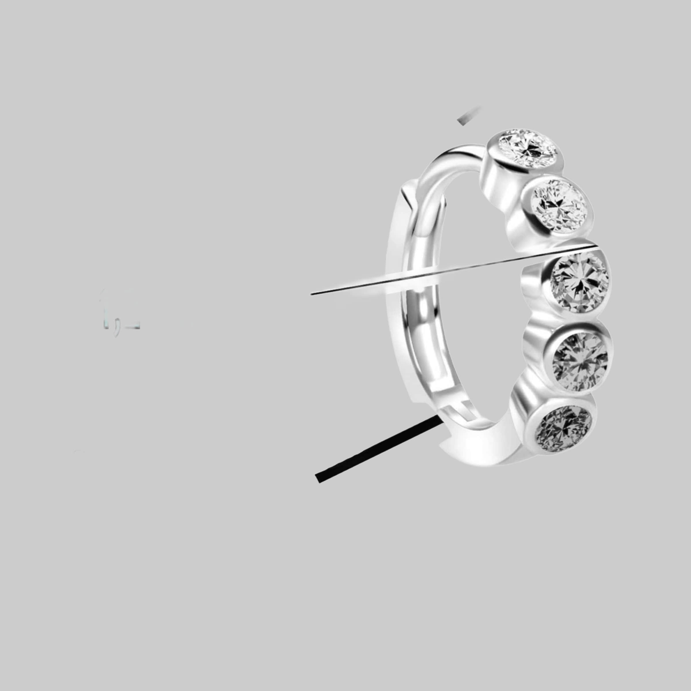 schmuck23 Sterling Silver Lever-Back Hoop Earrings for Women, Kids & Girls - Genuine 925 Silberschmuck Pink-Varia schmuck23 myToys